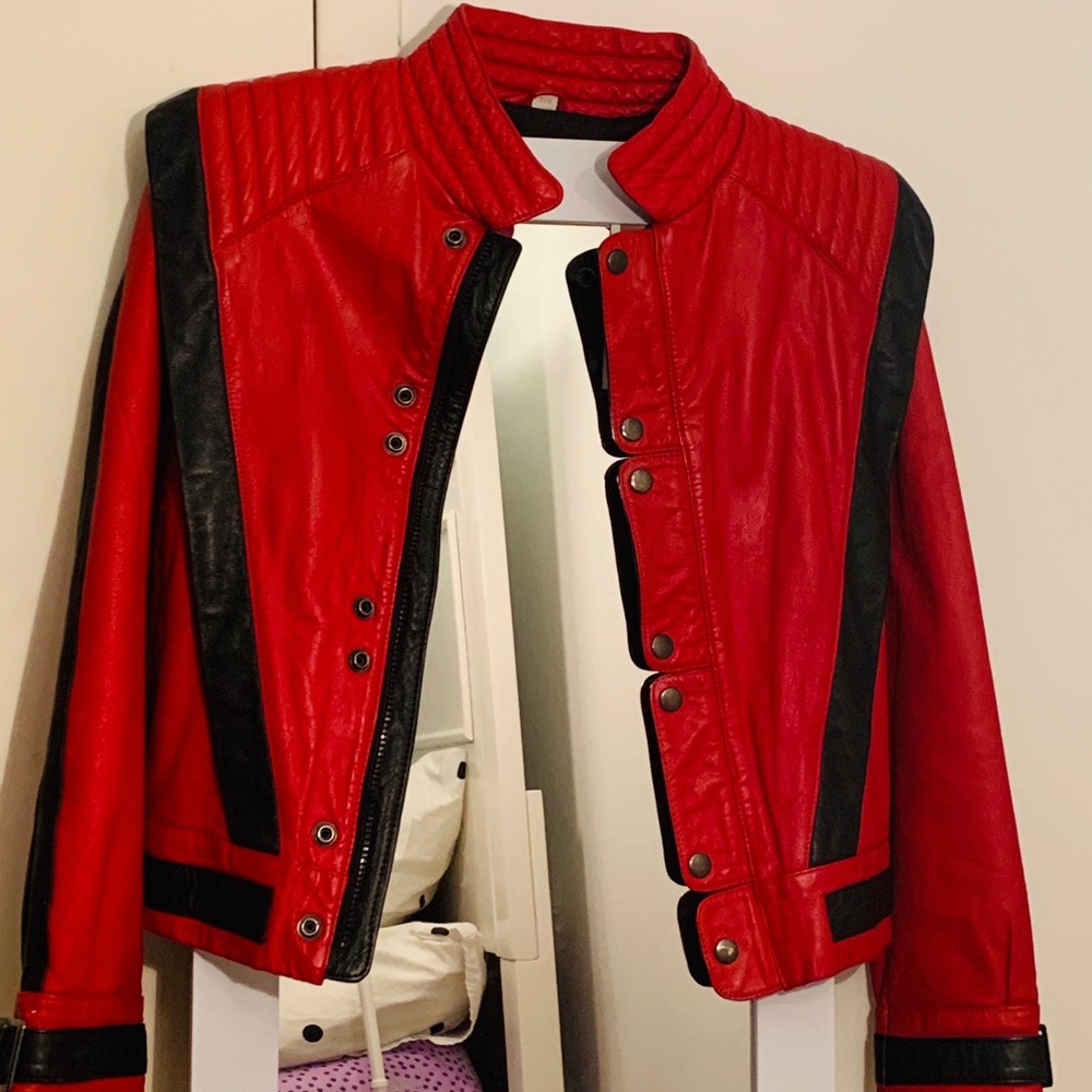 Michael Jackson vintage real leather jacket